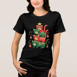  Funny Holiday Cat Lovers Gift トライブレンドＴシャツ