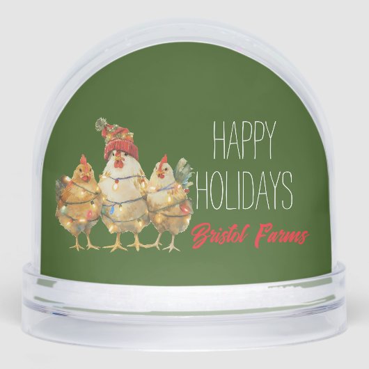 Funny Holiday Chickens Customizable (正面)