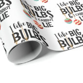 Funny Holiday Christmas Bright Big Bulbs Ornament ラッピングペーパー (ロールコーナー)