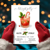 Funny Holiday Christmas Cocktail Party Invitation 招待状