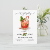 Funny Holiday Christmas Cocktail Party Invitation 招待状 (スタンド正面)