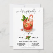 Funny Holiday Christmas Cocktail Party Invitation 招待状 (正面)