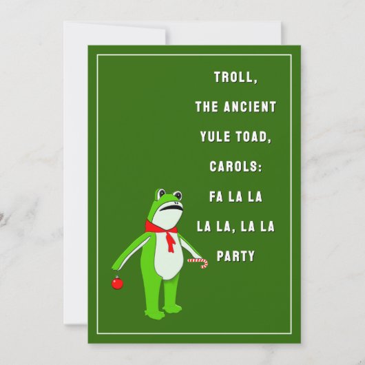 Funny Holiday Party 招待状 (正面)