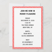 Funny Holiday Party 招待状 (裏面)