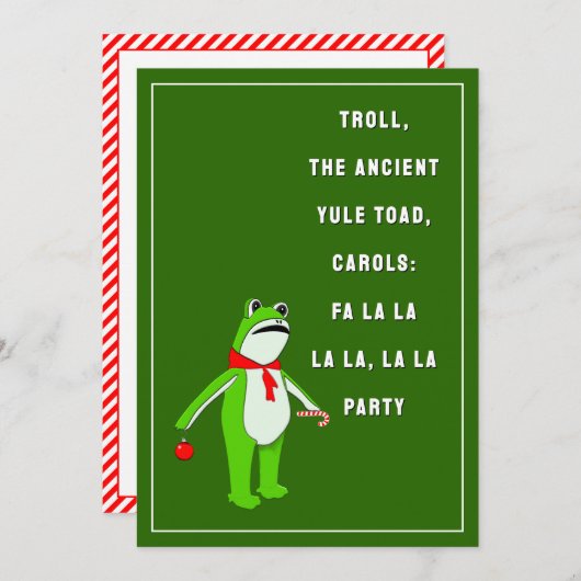Funny Holiday Party 招待状 (正面/裏面)