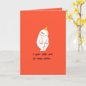 Funny holidays card, funny holiday card humorous  カード (黄色い花)