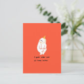 Funny holidays card, funny holiday card humorous  ポストカード (スタンド正面)