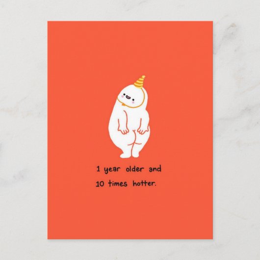 Funny holidays card, funny holiday card humorous  ポストカード (正面)