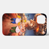 Funny Homer & Peter Nuclear Mushroom Cloud Case-Mate iPhoneケース (裏面 (横))