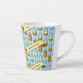 Funny Honey Bear Bottle Squeeze The Day! Pattern カフェラテマグ (右)