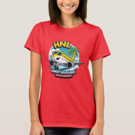 Funny Honolulu HNL Airport Code T-Shirt Tシャツ