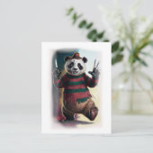 Funny Horror Parody Movie Character on a White シーズンポストカード (スタンド正面)