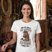Funny Horse Attitude Graphic barn life humor  Tシャツ