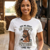 Funny Horse Attitude Graphic barn life humor  Tシャツ