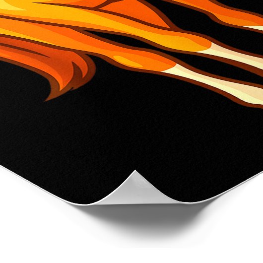 Funny Horse Body Costume Optical Illusion Gift Men ポスター (角)