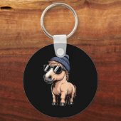 Funny Horse In Retro Style - Farm Humour Ny Funny キーホルダー (正面)