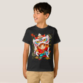 Funny Horse Lion Dance Chinese New Year Kid Men  Tシャツ (正面フル)