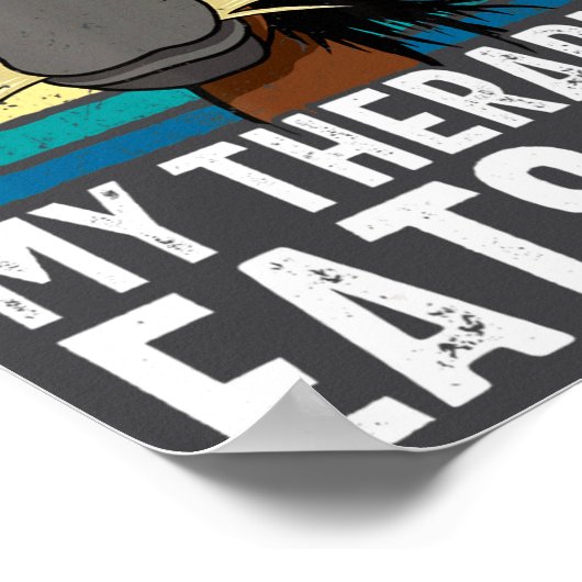 Funny Horse My Therast Eats Hay Tee Hor  ポスター (角)