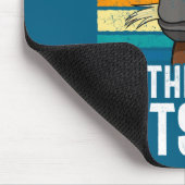 Funny Horse My Therast Eats Hay Tee Hor  マウスパッド (コーナー)