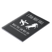 Funny Horse Riding Gifts Equestrian Sports Rider ノートブック (左側)