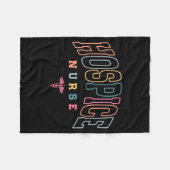 Funny Hospice Nurse Doctor Graduation Medical Nurs フリースブランケット (正面(横))