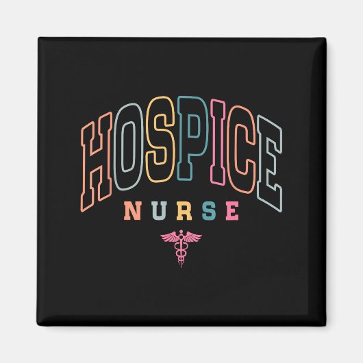 Funny Hospice Nurse Doctor Graduation Medical Nurs マグネット (正面)
