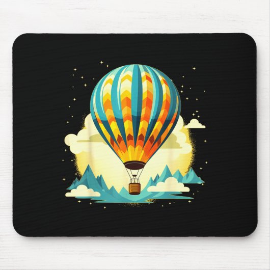 Funny Hot Air Balloon For New Adventures Lovers マウスパッド (正面)