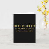 Funny Hot Buffet Available All Day Eat As Much As  カード (黄色い花)