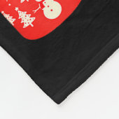 Funny Hot Cocoa Santa Elf C Merry Christmas Pajama フリースブランケット (角)