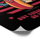 Funny Hot Dog Democracy's Collapsing 4th July Prot ポスター (角)