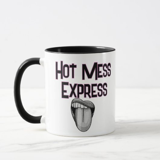Funny Hot Mess Express マグカップ (左)