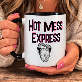 Funny Hot Mess Express マグカップ