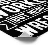 Funny House Demolition Day Demolition Worker Wreck ポスター (角)