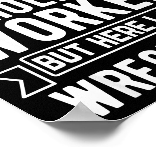 Funny House Demolition Day Demolition Worker Wreck ポスター (角)