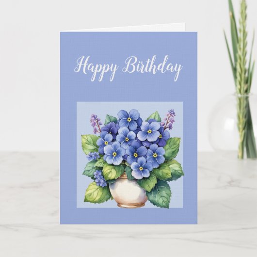 Funny House Plant Birthday Card カード (正面)