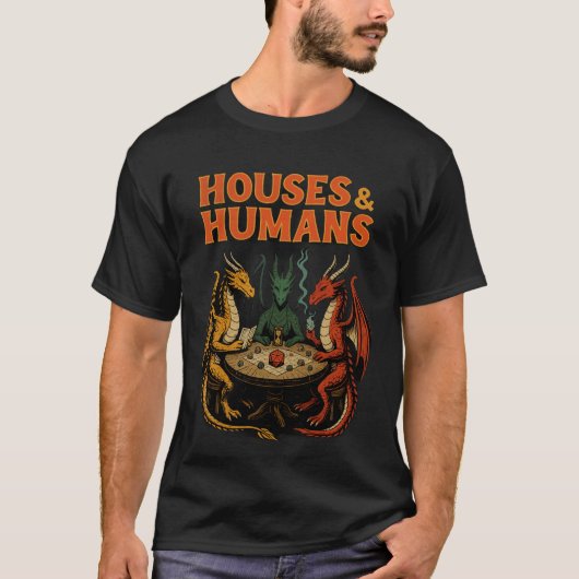 Funny Houses & Humans Dragon Tシャツ (正面)
