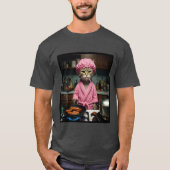 Funny Housewife Cat Meme Gen Z Men's Basic T-Shirt Tシャツ (正面)