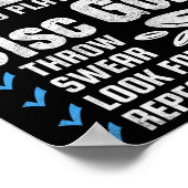 Funny How To Play Disc Golf  ポスター (角)