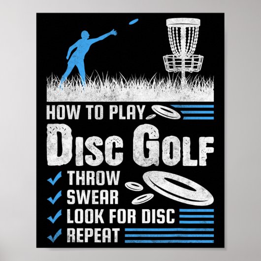 Funny How To Play Disc Golf  ポスター (正面)