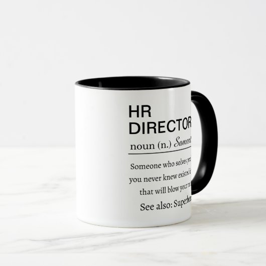 Funny HR Director Definition マグカップ (正面右)