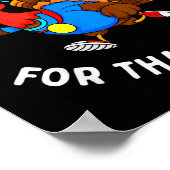 Funny Huffin' For That Stuffin' Turkey Run Trot Th ポスター (角)