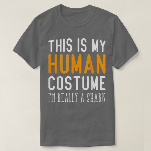 Funny Human Costume For Halloween 2022 Im Really A Tシャツ (デザイン正面)