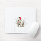 Funny Human Costume Lar Bear Christmas Lights Sant マウスパッド (マウス)