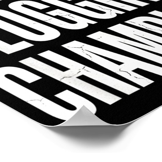 Funny Humor Bathroom Joke Toilet Clogging Chamon ポスター (角)