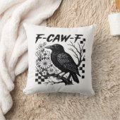 Funny Humor Crow Gothic F-Caw-F Essential クッション (ブランケット)