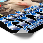 Funny Humor I Refuse To Tolerate Gluten Cat Meme Q ポスター (角)