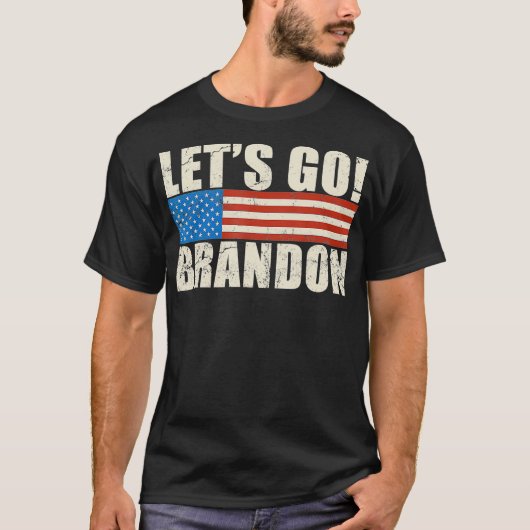 Funny Humor Political  Let's Go Brandon  Tシャツ (正面)