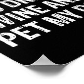 Funny Humor Puppy Lover Cute Fun Animals And Sarca ポスター (角)