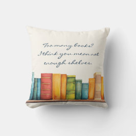 Funny Humor Reading Book クッション