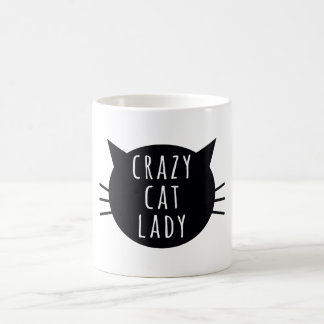 funny Humor Typography熱狂するな猫の女性 コーヒーマグカップ